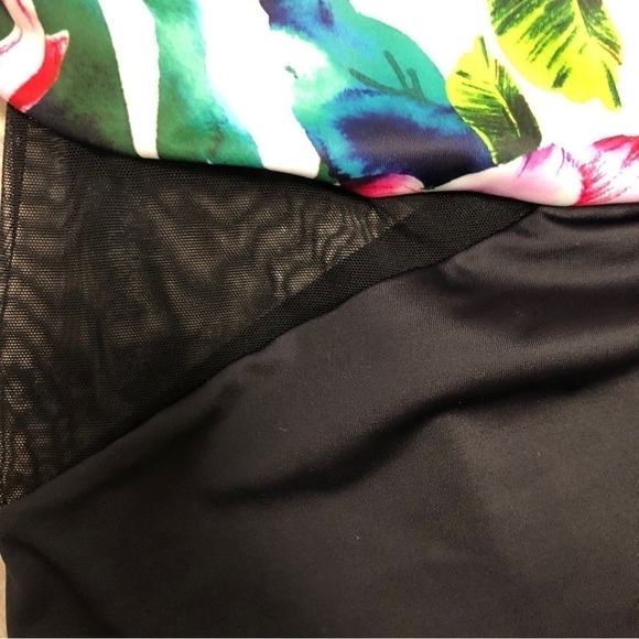 NEW - SWIMSUITS FOR ALL - Pink Floral One Shoulder One Piece Swimsuit - Size 26 - Picture 6 of 11